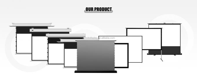 92" 100" 110" 120" 135" 150" Ηλεκτρικές οθόνες που ανεβαίνουν στο πάτωμα με υλικό που απορρίπτει το περιβάλλον. 5