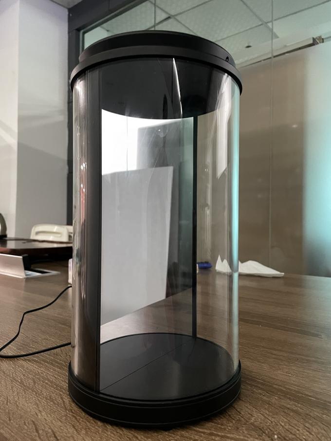 Διαδραστικό κιβώτιο ολογράμματος 3D με βάση την τεχνητή νοημοσύνη, ψηφιακός ανθρώπινος στρογγυλός εκθεσιακός πάγκος 75 ιντσών Holotube Holographic Display Box 2