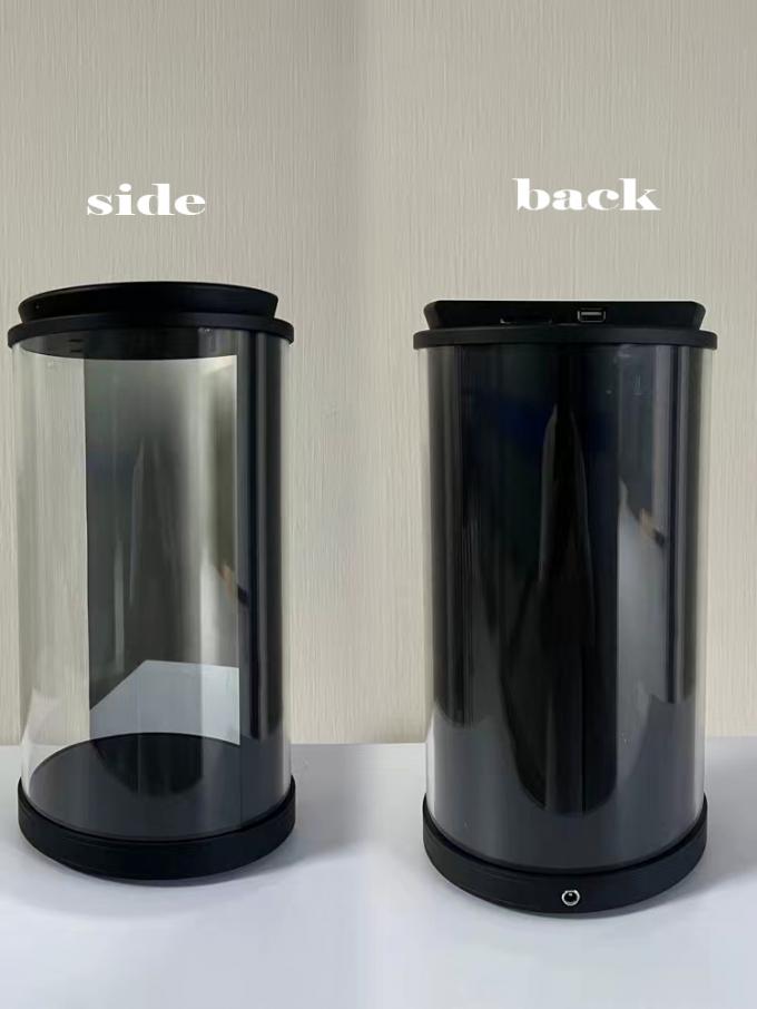 Διαδραστικό κιβώτιο ολογράμματος 3D με βάση την τεχνητή νοημοσύνη, ψηφιακός ανθρώπινος στρογγυλός εκθεσιακός πάγκος 75 ιντσών Holotube Holographic Display Box 4