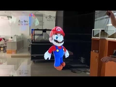 μεγάλη διαφανής οθόνη ολογραφικού γάζας για παράσταση ολογράμματος σκηνής