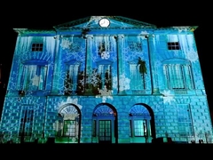 SMX 20000 Lumen WUXGA Μεγάλος χώρος 3LCD προβολέας λέιζερ στην προβολή κτιρίων