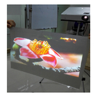 Self Adhesive Holographic Rear Projection Film 3D Transparent For Window Projection