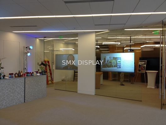 Ποιότητα Ολογραφική προβολής ταινία οθόνης προβολής φύλλων αλουμινίου διαφανής οπίσθια Εργοστάσιο