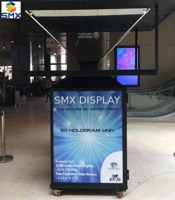 ποιότητας 4 πλαισιωμένες μονάδες επίδειξης πυραμίδων ολογραφικές τρισδιάστατες για POS τη διαφήμιση Εργοστάσιο