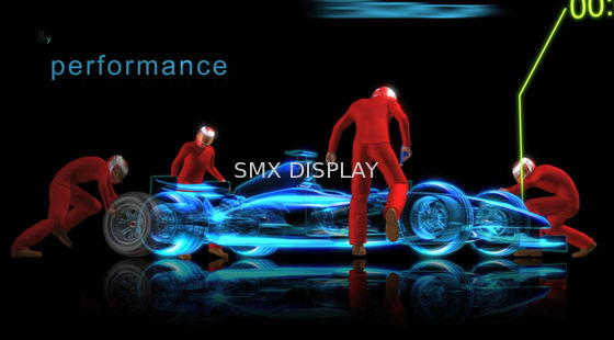 Ποιότητα Τρισδιάστατο διαφανές ολογραφικό φύλλο αλουμινίου φύλλων αλουμινίου ολογραμμάτων προβολής φαντασμάτων πιπεριών Εργοστάσιο