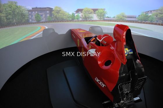 Ποιότητα 360° μεγάλο κυρτό σταθερό οθόνη πλαίσιο προβολέων για τον προσομοιωτή 1,0 κέρδος Εργοστάσιο