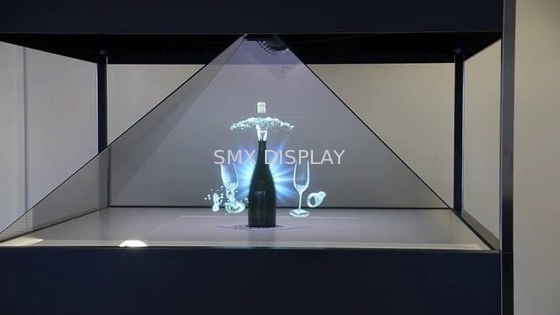 19» τρισδιάστατη ολογραφική επίδειξη 1280x1024 HDMI πυραμίδων με την πλάγια όψη 4