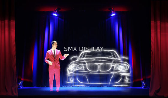 Ποιότητα Αντανακλαστικό φύλλο αλουμινίου σκηνικής ολογραφικό αφής Musion Eyeliner 45 βαθμού/ελαφρύ φύλλο αλουμινίου αντανάκλασης Εργοστάσιο