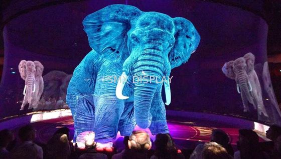 Ποιότητα Διαφανές Scrim προβολής Holograohic οθόνης ολογραμμάτων προβολέων για το στάδιο παρουσιάζει Εργοστάσιο