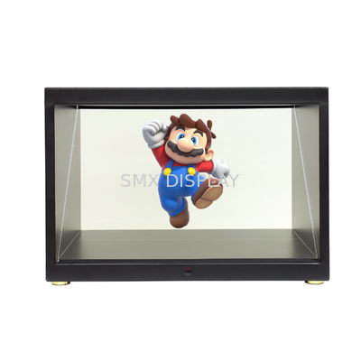 Ποιότητα 180 μοίρες Holo Cube 3D Hologram Display Full HD 3D Holographic Showcase για διαφήμιση Εργοστάσιο