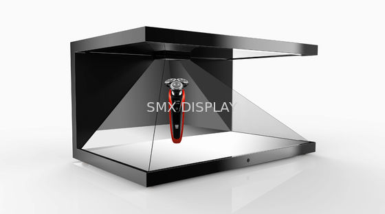 Ποιότητα 3 πλευρές ολογραφική προθήκη επίδειξης πυραμίδων 270 βαθμού μικρό μέγεθος 22 ίντσας Εργοστάσιο