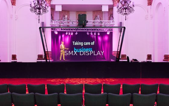 Ποιότητα Τεντώνοντας το τρισδιάστατο ολογραφικό σύστημα προβολής φύλλων αλουμινίου Musion αντίστασης για ζωντανό παρουσιάστε Εργοστάσιο