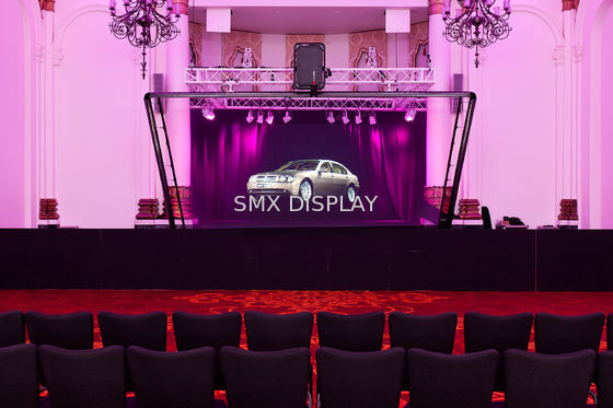 ποιότητας τρισδιάστατος ολογραφικός τηλεοπτικός προβολέας 5x30m διαφανές ολογραφικό Eyeliner φύλλο αλουμινίου Musion Εργοστάσιο