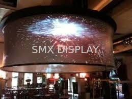 360 μεγάλα κυρτά μεγέθη συνήθειας οθόνης προβολής βαθμού με τη στάση