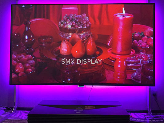 Ποιότητα Edgeless σταθερή οθόνη πλαισίων, σταθερή οθόνη HDTV 16/9 σχήμα 0,8 προβολέων τοίχων κέρδος Εργοστάσιο