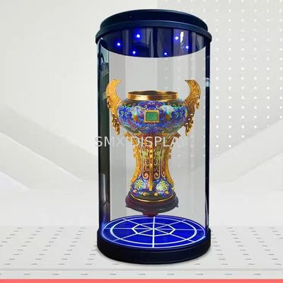 Ποιότητα 3D Hologram κυλίνδρος Διαφανής οθόνη Διαδραστικά Holograms HoloTube 10,1 ιντσών με USB/SD κάρτα/HDMI Εισόδου Διασύνδεσης Εργοστάσιο