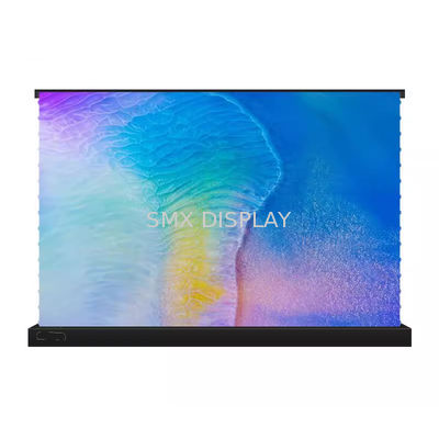 ποιότητας 120 ιντσών Ηλεκτρική επιφάνεια έντασης ALR οθόνη για το προβολέα λέιζερ UST Motorized Ultrashort ρίξετε οθόνη ταινίας Εργοστάσιο