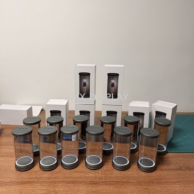 ποιότητας 5.5 /21.5/75 ίντσα κυλινδρικό κουτί ολογράμματος 3d ολόγραμμα κυλίνδρου ai διαδραστικό για Μουσείο Επίδειξης Εργοστάσιο