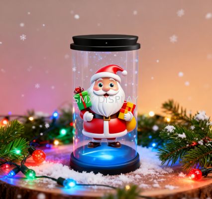 Ποιότητα Christmas Gift Mini 3D Hologram Display Handheld Animation Showcase 5inch Holo Tube Εργοστάσιο