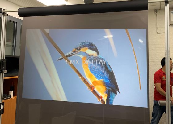 Ποιότητα διαφανής ολογραφική οπίσθια κόλλα ταινιών προβολής για τη διαφήμιση παραθύρων Εργοστάσιο