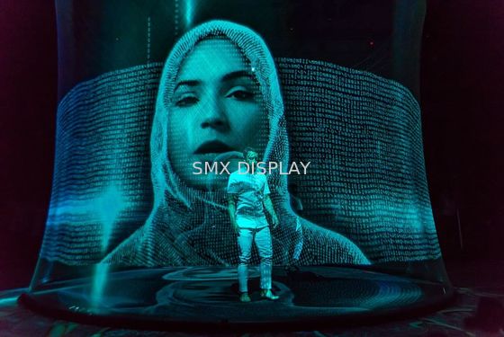 ποιότητας Γάζα 50m ολογραμμάτων διαφανής τρισδιάστατη ολογραφική οθόνη προβολής Εργοστάσιο