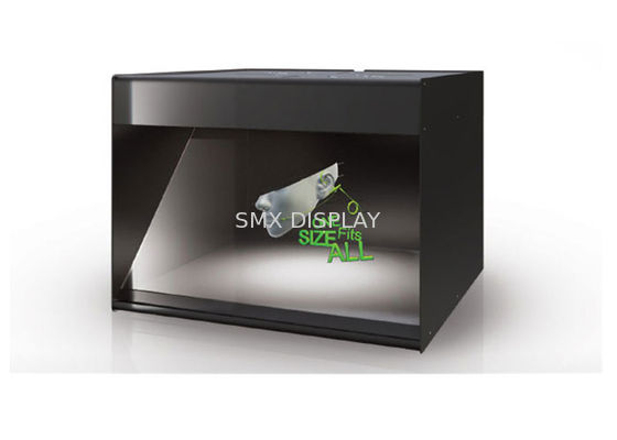 Ποιότητα Η διαφήμιση, POS Holocube 42», συνδυάζει το ολογραφικό τρισδιάστατο περιεχόμενο με τα φυσικά προϊόντα Εργοστάσιο