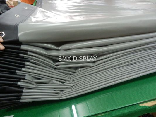 Ποιότητα Εύκαμπτη άσπρη/τρισδιάστατη ασημένια/οπίσθια οθόνη προβολής οπών με τις οπές γύρω Εργοστάσιο