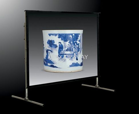 ποιότητας Γρήγορη οθόνη προβολής 120 ίντσας πτυχών κινητή για τα εσωτερικά/υπαίθρια γεγονότα Εργοστάσιο