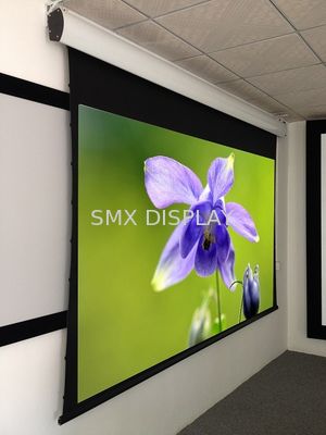 Ποιότητα 100 η ετικέττα ίντσας ενέτεινε τη μηχανοποιημένη οθόνη, γκρίζο ύφασμα εγχώριας μηχανοποιημένο θέατρο οθόνης HD Εργοστάσιο