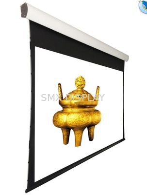 Ποιότητα 150 το» ενταμένο ανώτατο όριο τοποθέτησε τη μηχανοποιημένη οθόνη προβολής με τον τηλεχειρισμό Εργοστάσιο