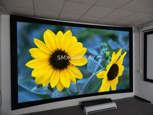 ποιότητας Ο κινηματογράφος ROHS έκαμψε τη σταθερή οθόνη πλαισίων, τοποθετημένες τοίχος οθόνες για τους προβολείς Εργοστάσιο