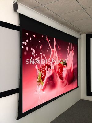 Ποιότητα Τοποθετημένη η ανώτατο όριο ετικέττα ενέτεινε τη μηχανοποιημένη οθόνη προβολής με το εύκαμπτο λευκό Hd Εργοστάσιο