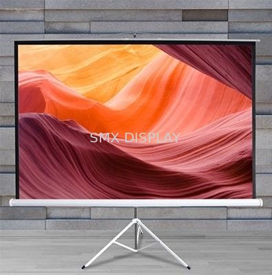 Ποιότητα Ο προβολέας φίμπεργκλας σηκώνει την οθόνη 84» στάση πατωμάτων εισελκόμενη για υπαίθριο Εργοστάσιο